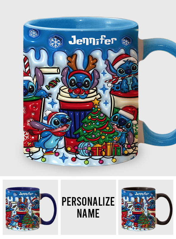 Merry Christmas - Personalized Ohana Accent Mug