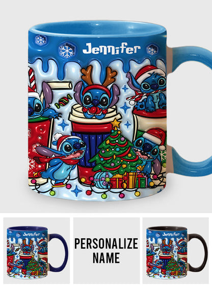 Merry Christmas - Personalized Ohana Accent Mug