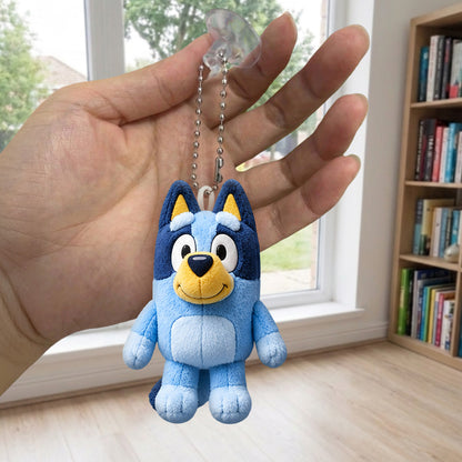 Happy 4th Of July - Personalized Bluey Tumbler With Plush Charm