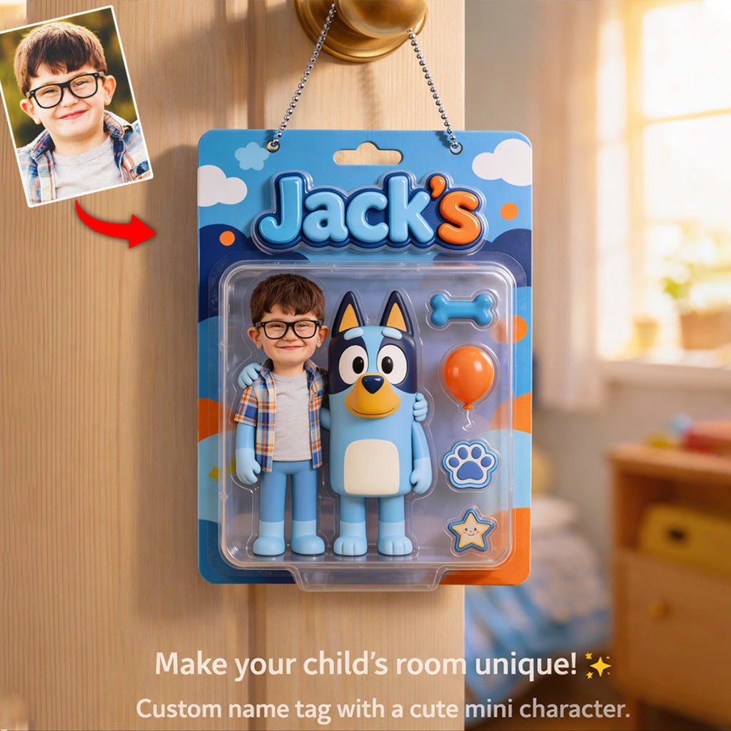 Blue Dog, Best Gift for Kids - Personalized Blue Dog Car Ornament