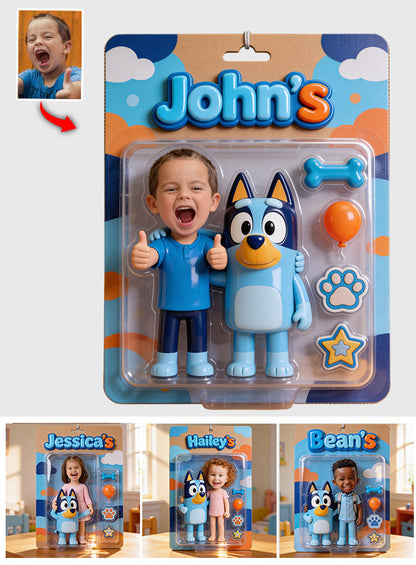 Blue Dog, Best Gift for Kids - Personalized Blue Dog Car Ornament