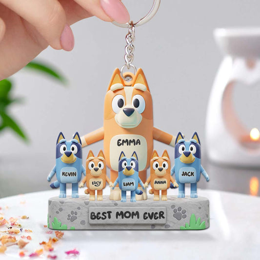 Best Mom Ever - Personalized Mother Keychain