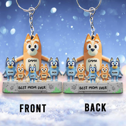 Best Mom Ever - Personalized Mother Keychain
