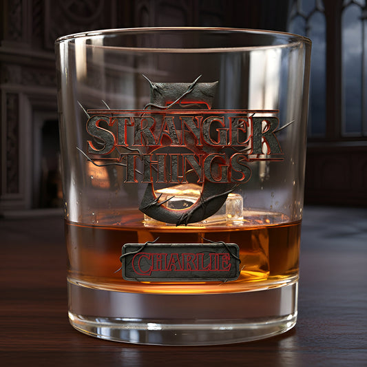 One Last Adventure - Personalized Stranger Things Whiskey Glass