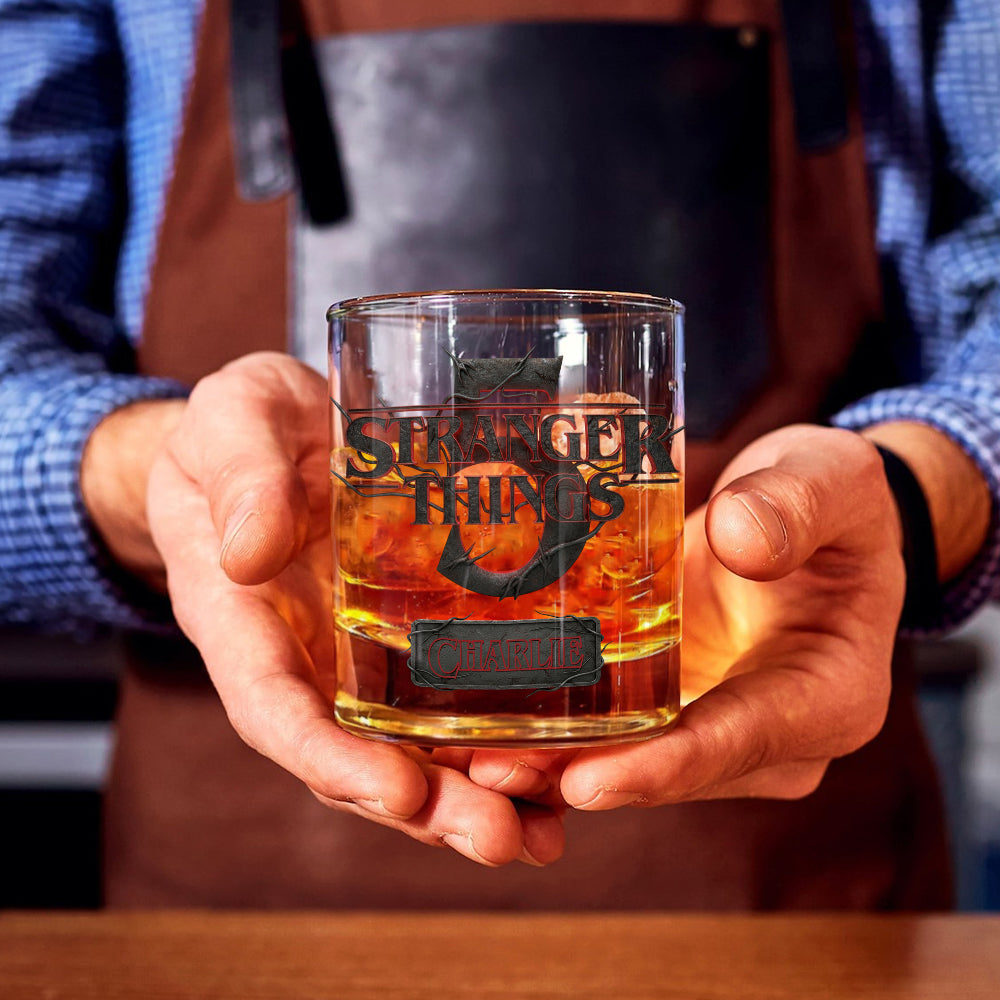 One Last Adventure - Personalized Stranger Things Whiskey Glass