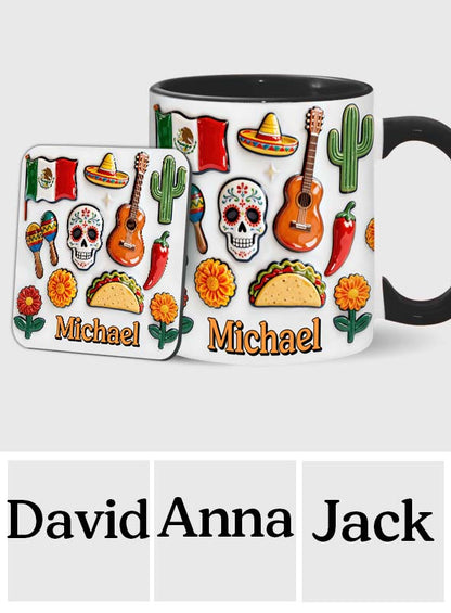 Proud To Be Mexican - Personalized Expats Accent Mug & Coaster