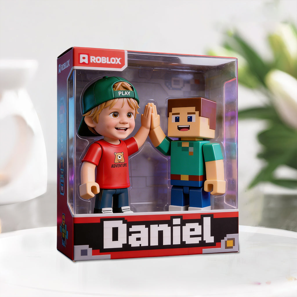 Kid Game Character Custom From Photo - Personalized 3D Gaming Custom Shaped Acrylic Plaque