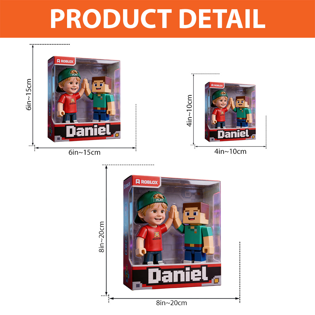 Kid Game Character Custom From Photo - Personalized 3D Gaming Custom Shaped Acrylic Plaque