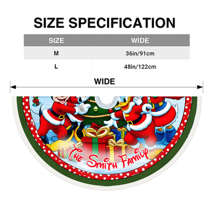 Magic Christmas - Personalized Mouse Tree Skirt