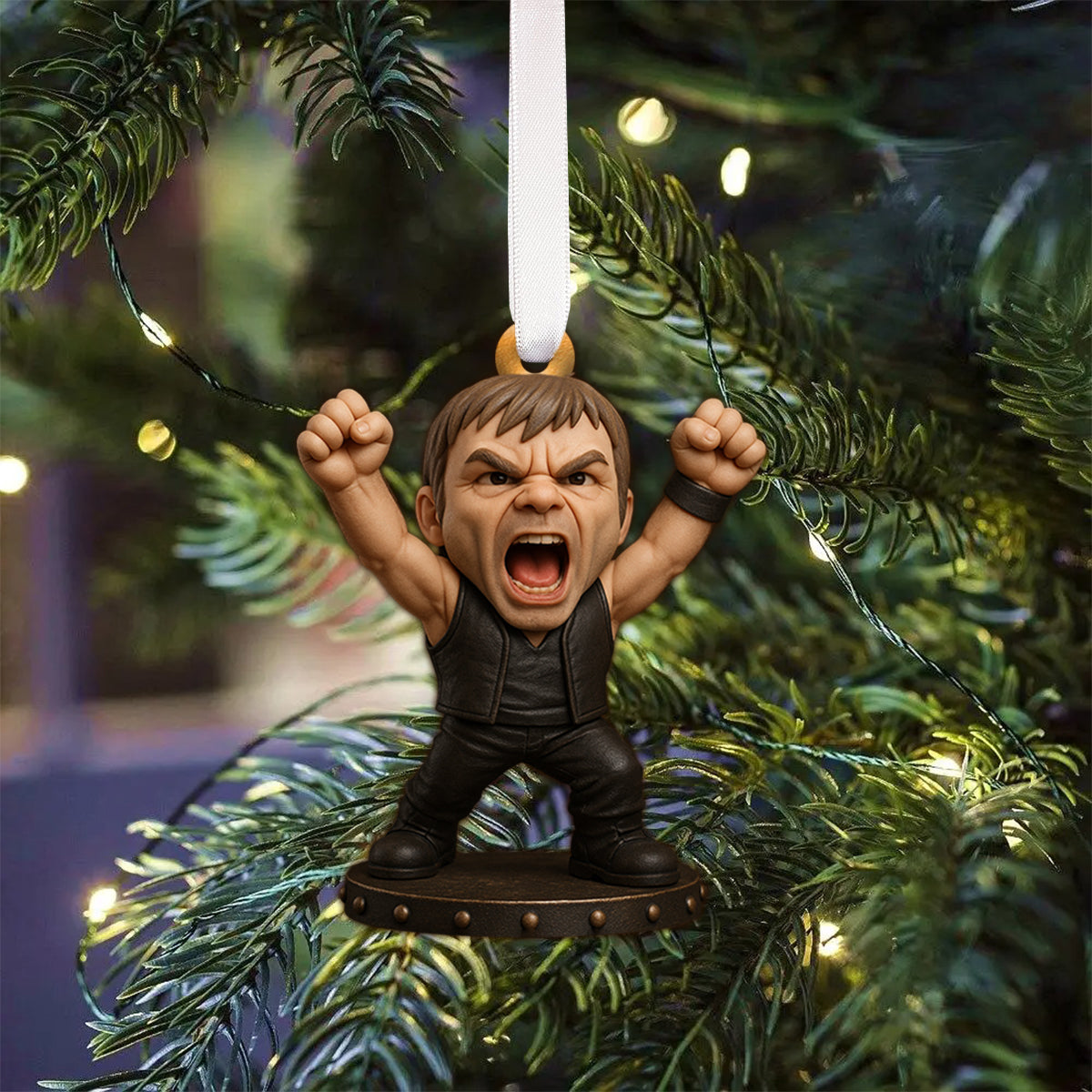 Fire Thunder & Riffs - Personalized Rock And Roll Folded Advent Calendar With Ornaments