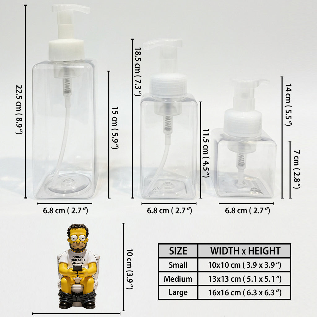 Doing Dad Sh*t - Personalized Cartoon Family Pump Dispenser