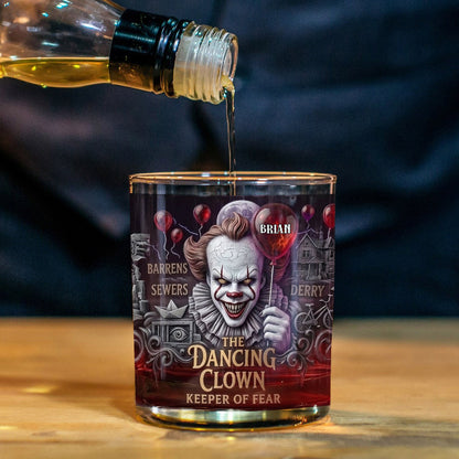 Silent Nightmare - Personalized Horror Character Whiskey Glass
