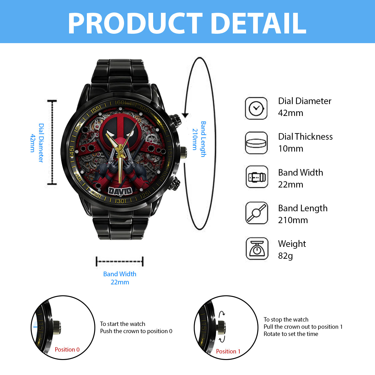 Maximum Effort - Personalized The Psychopath Hand Watch
