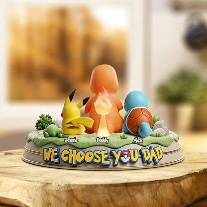 We Choose You - Personalized Monster Trainer Custom Shaped Acrylic Plaque