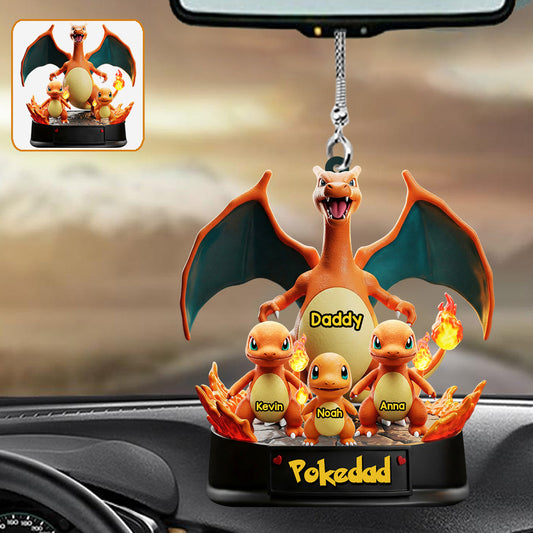 Gamer Dad - Personalized Monster Trainer Car Ornament