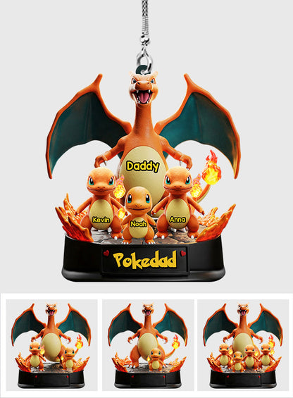 Gamer Dad - Personalized Monster Trainer Car Ornament