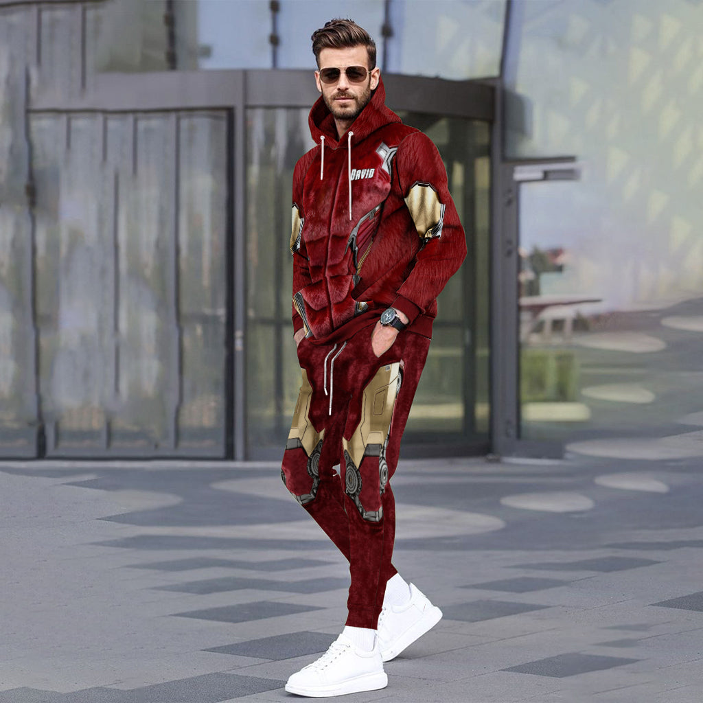 Christmas Retro - Personalized Marvelous Universe Hoodie and Sweatpants