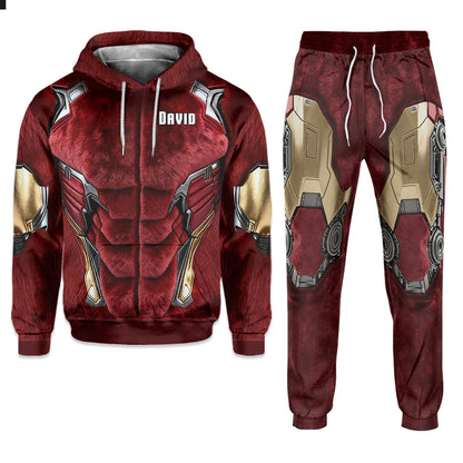 Christmas Retro - Personalized Marvelous Universe Hoodie and Sweatpants