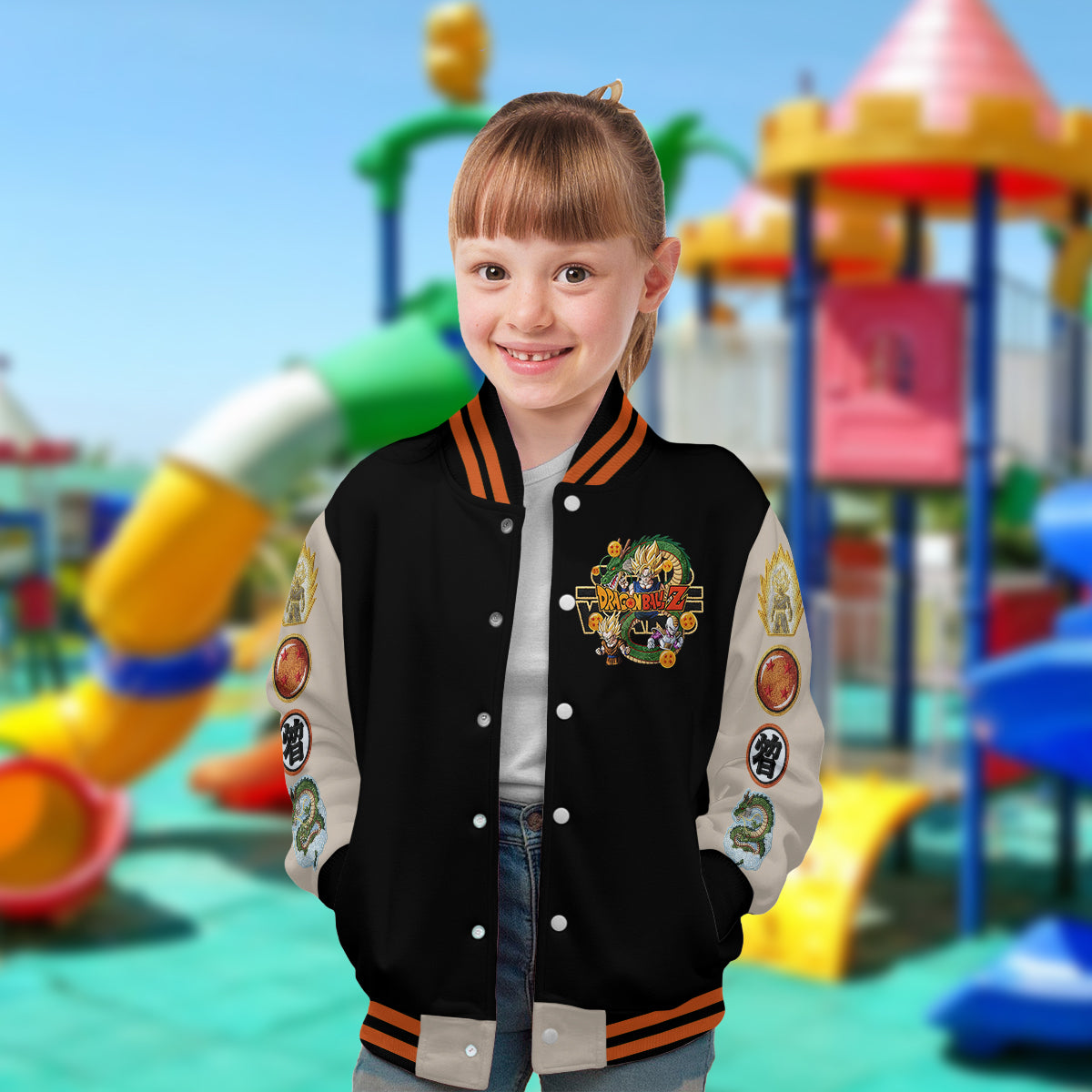 Strong Dragon - Personalized Seven Balls Varsity Jacket