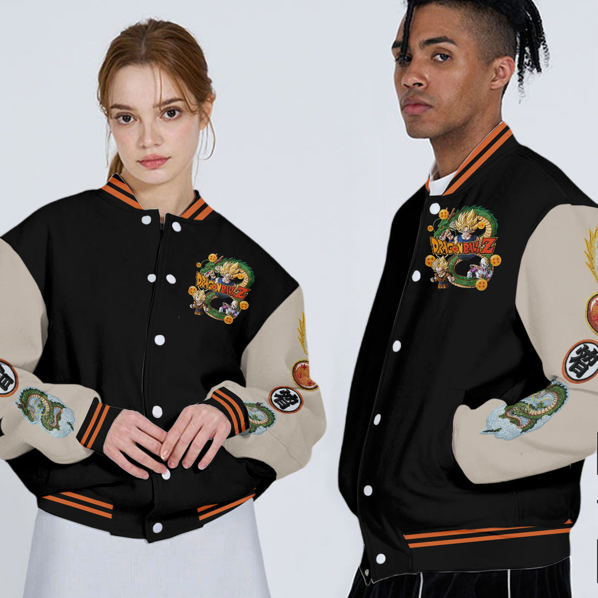 Strong Dragon - Personalized Seven Balls Varsity Jacket