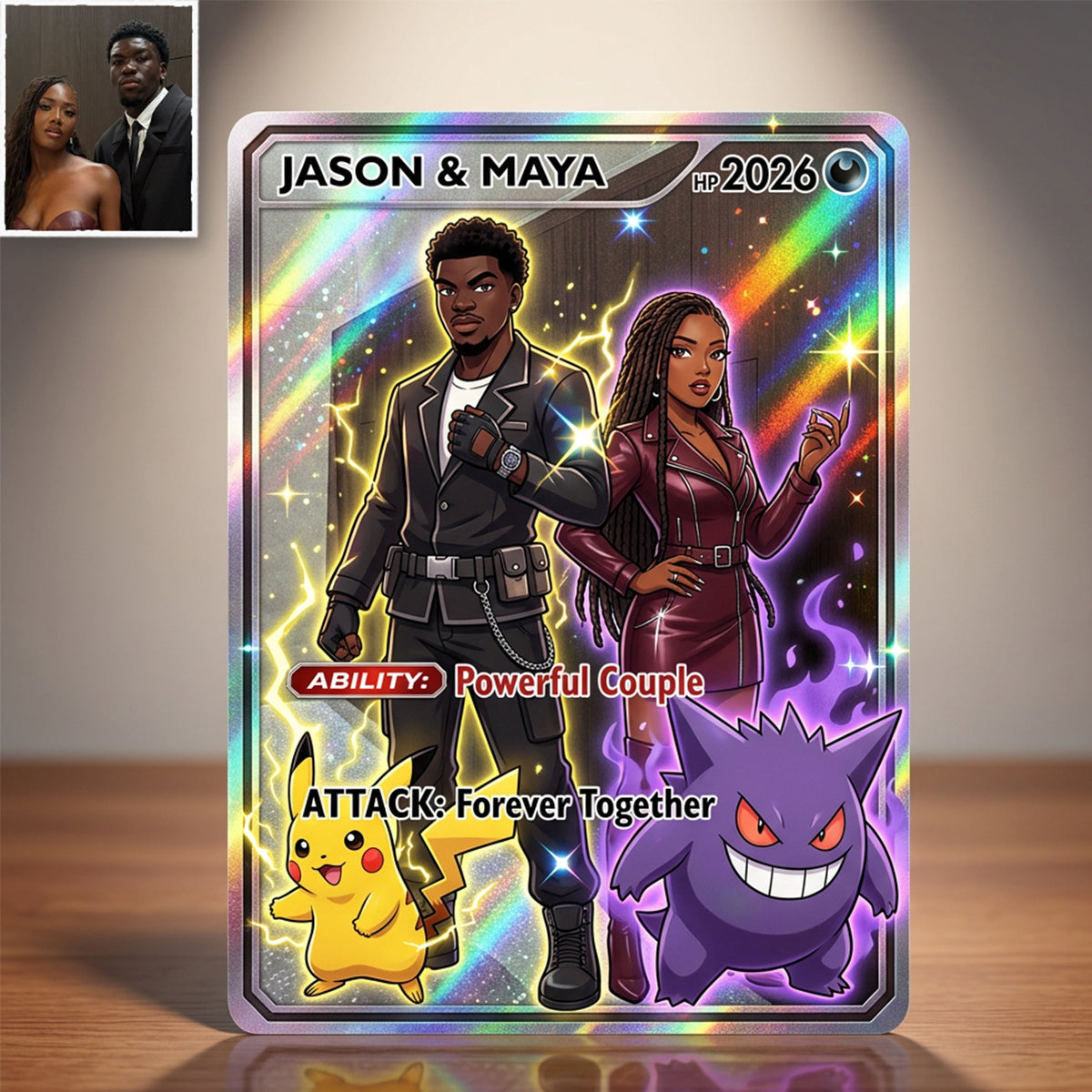 Funny Custom Card For Him/ Dad... - Personalized Monster Trainer Wallet Insert Card