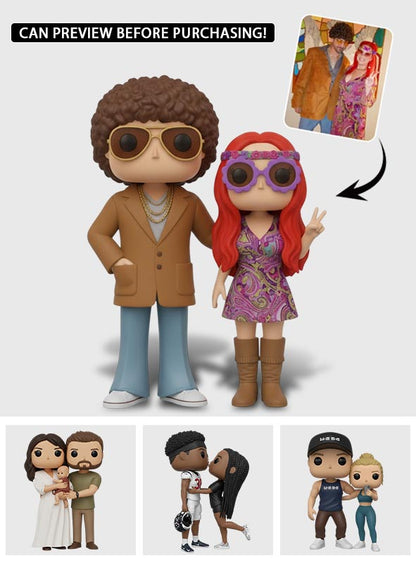 FK Pop Figure - Personalized Couple Custom Shaped Acrylic Plaque