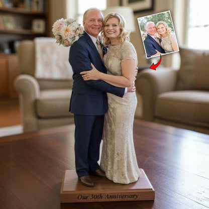 Couple Anniversary - Personalized Couple Custom Shaped Acrylic Plaque