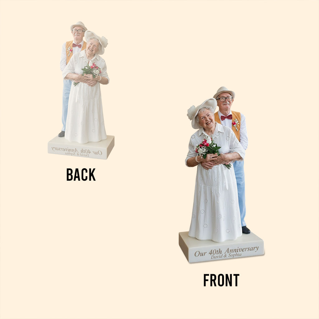 Couple Anniversary - Personalized Couple Custom Shaped Acrylic Plaque