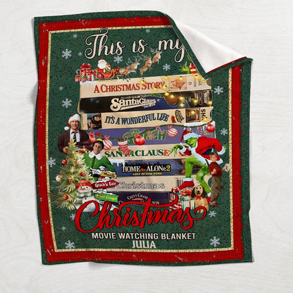 This Is My Christmas Movies Watching Blanket - Personalized Blanket