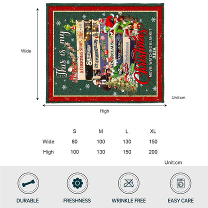 This Is My Christmas Movies Watching Blanket - Personalized Blanket