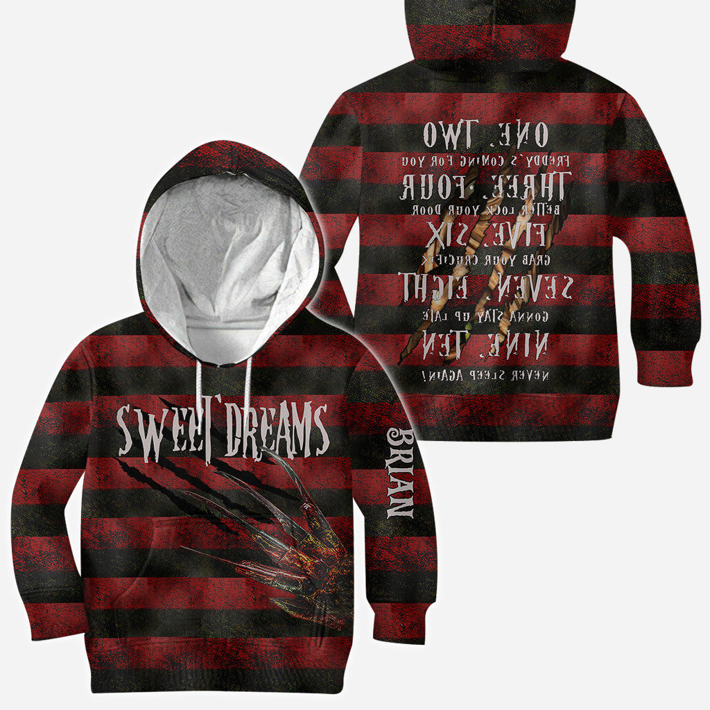 One Two Mirror Text - Personalized Sweet Dreams All Over Shirt