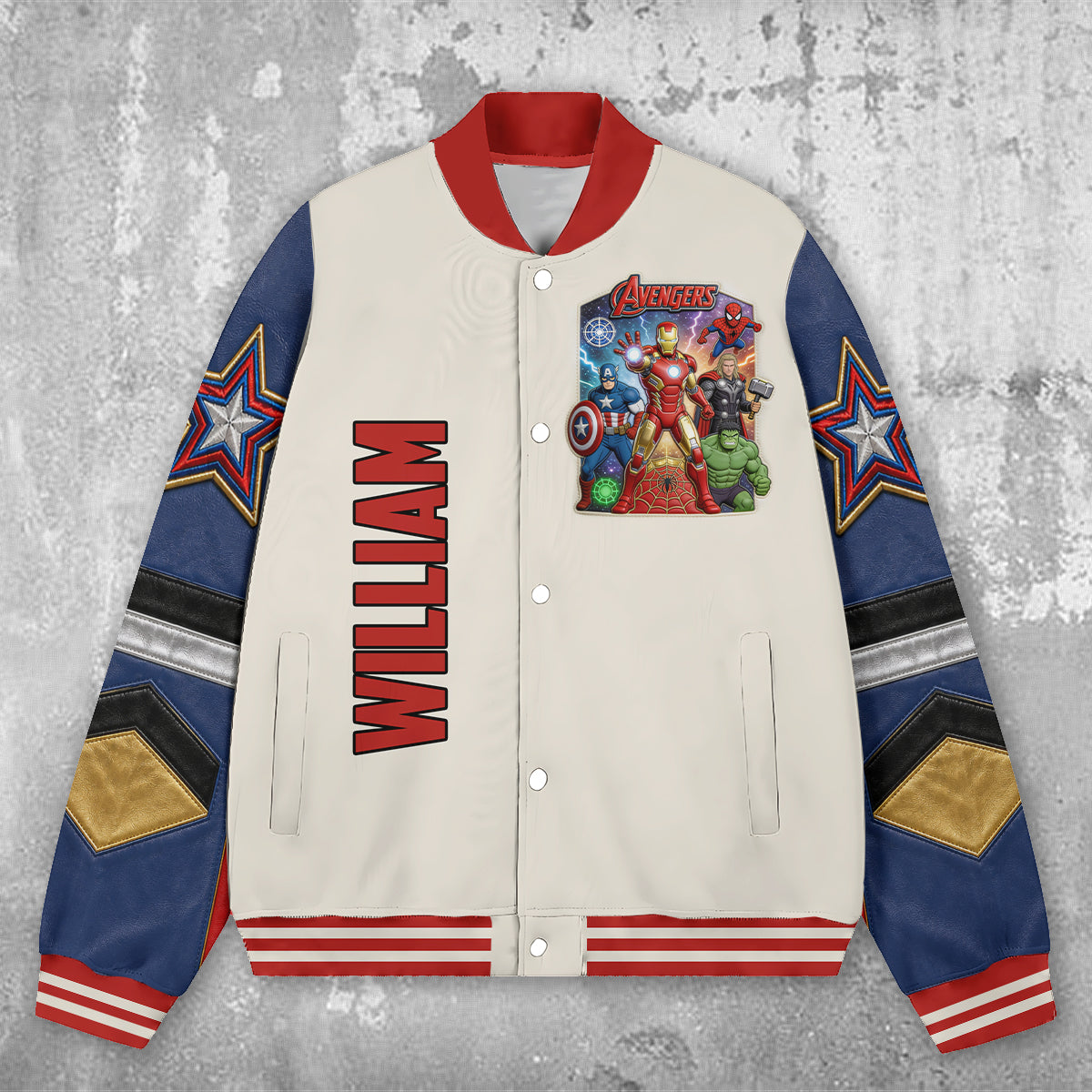 Avengers Legacy - Personalized Superhero Varsity Jacket