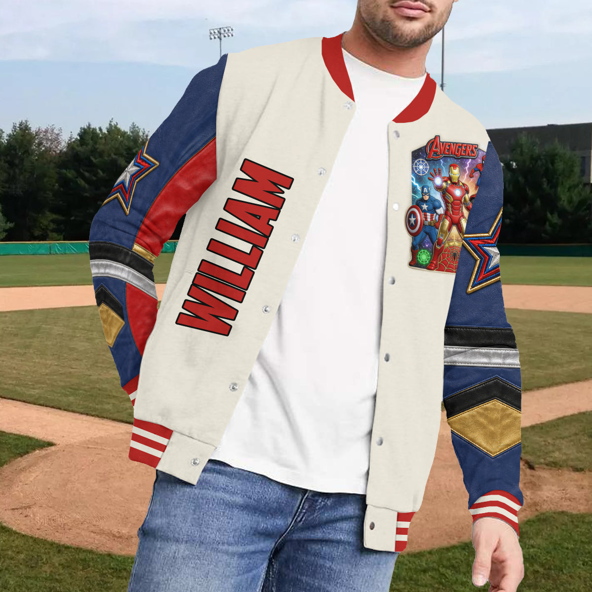 Avengers Legacy - Personalized Superhero Varsity Jacket
