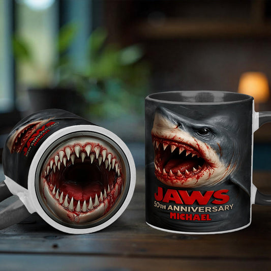 The Shark - Personalized Bottom Printed Accent Mug