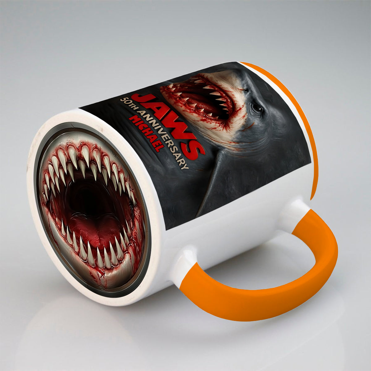The Shark - Personalized Bottom Printed Accent Mug
