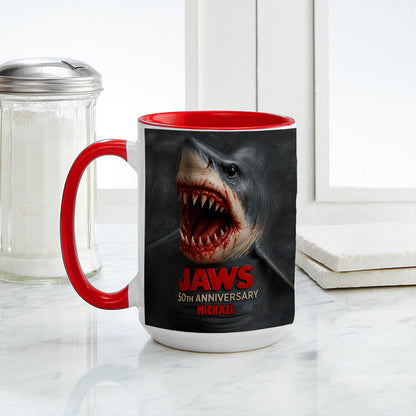 The Shark - Personalized Bottom Printed Accent Mug