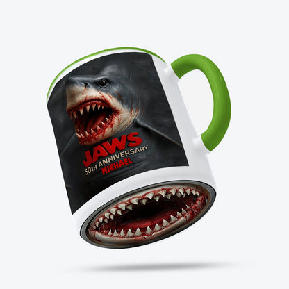 The Shark - Personalized Bottom Printed Accent Mug