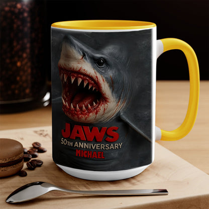 The Shark - Personalized Bottom Printed Accent Mug