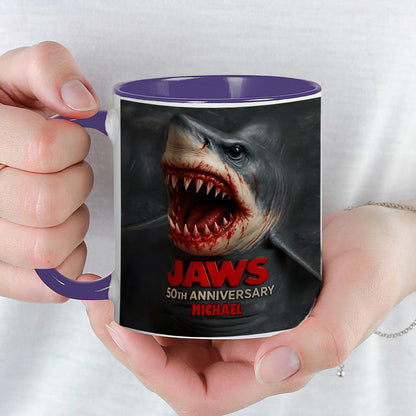 The Shark - Personalized Bottom Printed Accent Mug