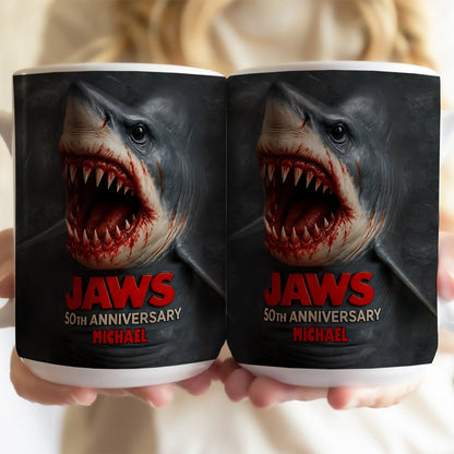The Shark - Personalized Bottom Printed Accent Mug