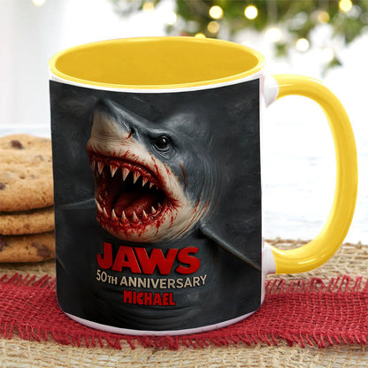 The Shark - Personalized Bottom Printed Accent Mug