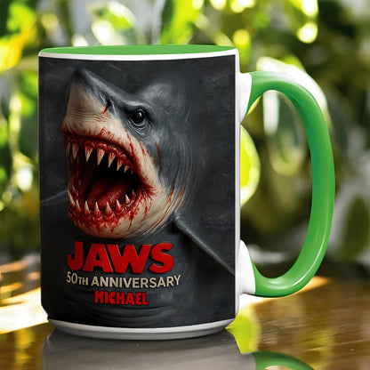 The Shark - Personalized Bottom Printed Accent Mug
