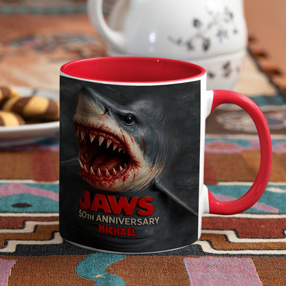 The Shark - Personalized Bottom Printed Accent Mug