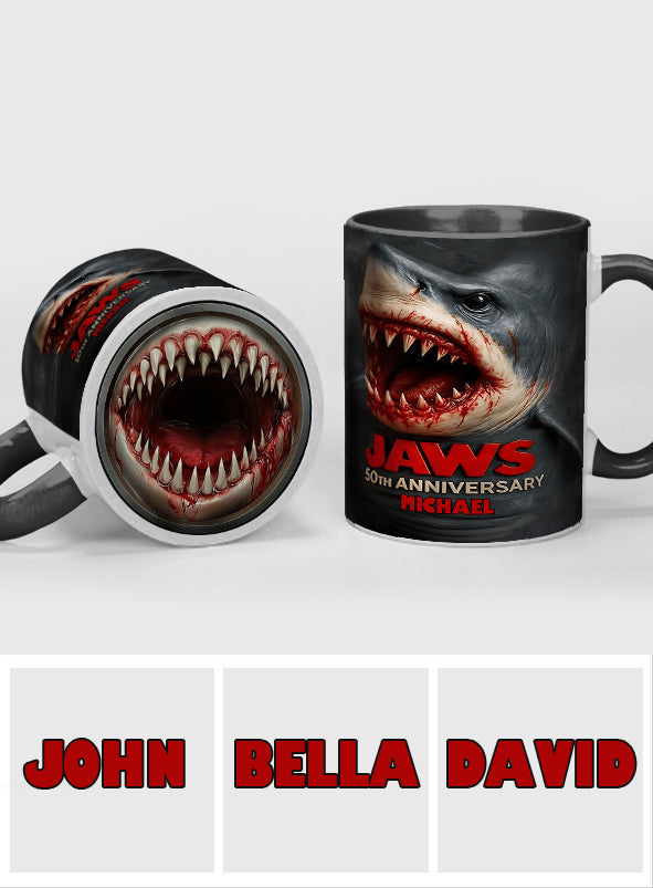 The Shark - Personalized Bottom Printed Accent Mug