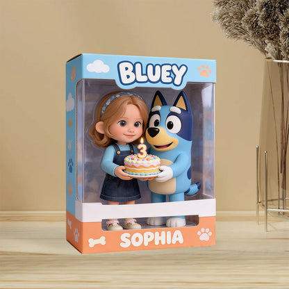 Custom Any Photo - Personalized Blue Dog Custom Shaped Acrylic Plaque