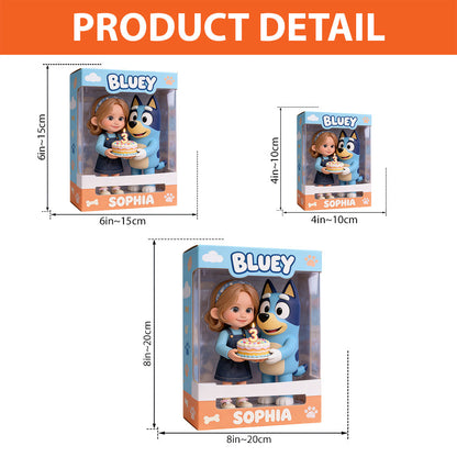 Custom Any Photo - Personalized Blue Dog Custom Shaped Acrylic Plaque