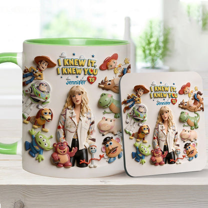 The Fifth Story Of Toys - Personalized Toy Story Accent Mug & Coaster