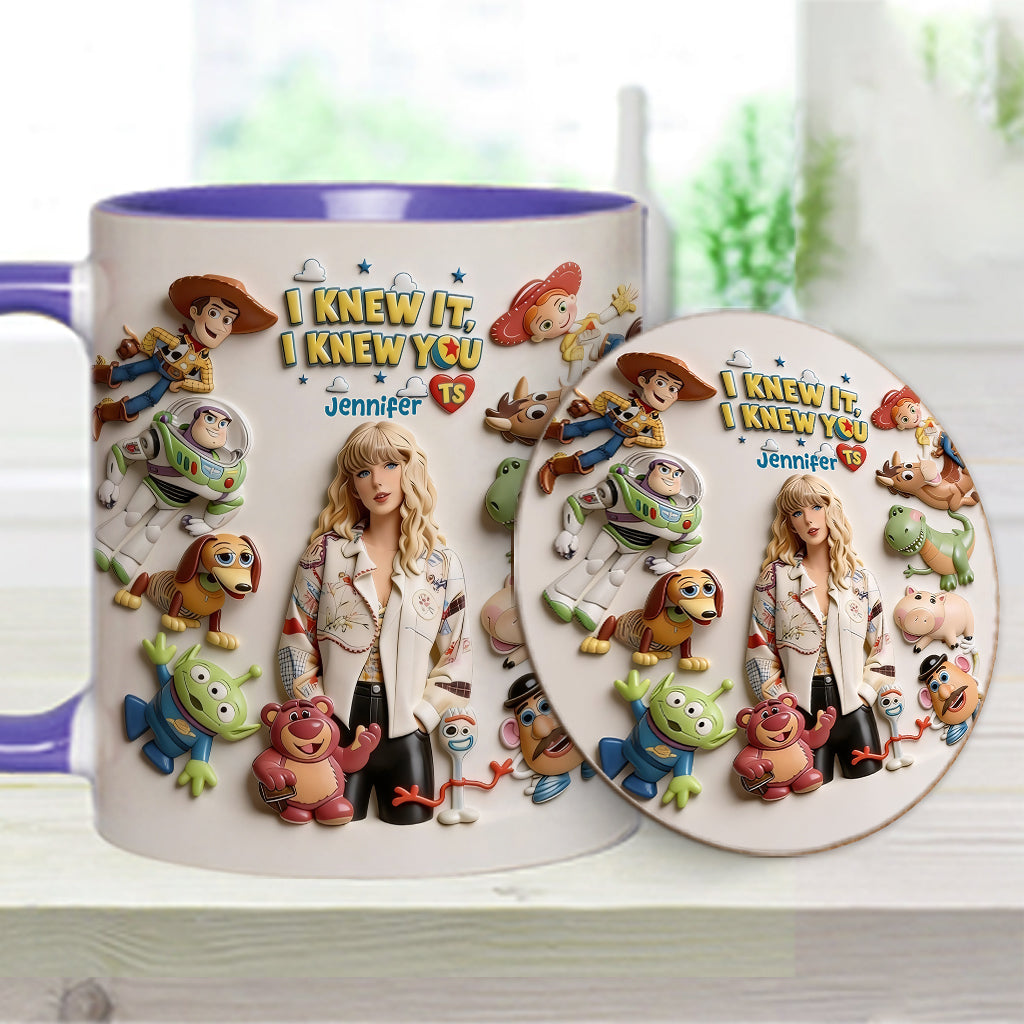 The Fifth Story Of Toys - Personalized Toy Story Accent Mug & Coaster
