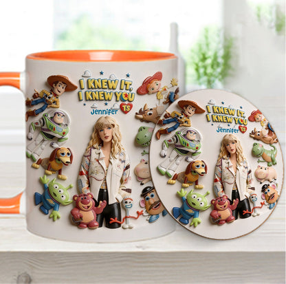 The Fifth Story Of Toys - Personalized Toy Story Accent Mug & Coaster
