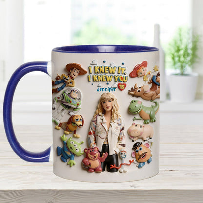 The Fifth Story Of Toys - Personalized Toy Story Accent Mug & Coaster